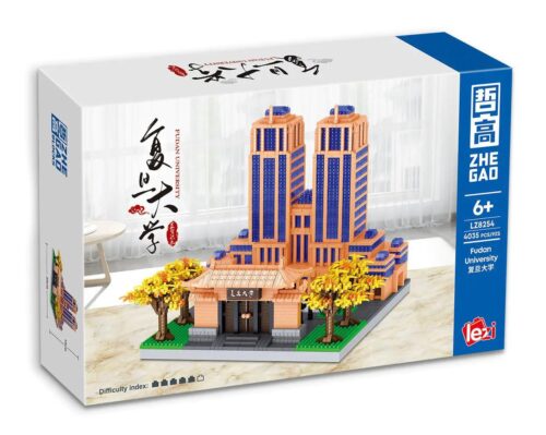 Bộ lắp ghép ZHEGAO LZ8254 Đại học Phục Đán 4035 chi tiết, mô hình kiến trúc tinh xảo, đồ chơi xây dựng cho bé trai và bé gái 6 tuổi, giá tốt.