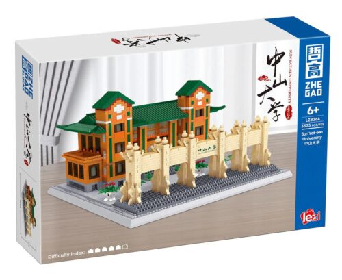 Bộ lắp ghép Đại học Tôn Trung Sơn ZHEGAO LZ8264 3523 chi tiết, đồ chơi mô hình kiến trúc tinh xảo cho bé trai và bé gái 6 tuổi, giá tốt.