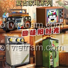 Chi tiết băng cassette mini màu xanh của bộ lắp ghép Đài cassette Boombox Zhegao.