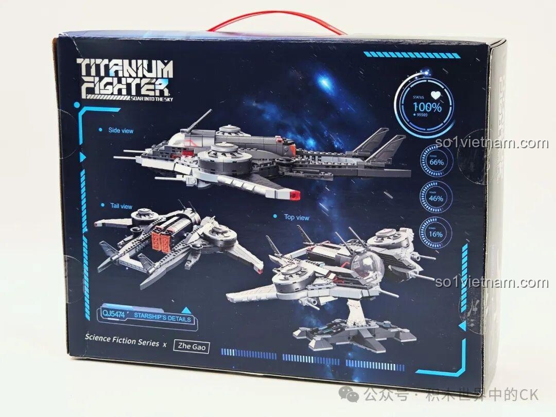 Hộp sản phẩm Tàu Chiến Titanium ZHEGAO QJ5474