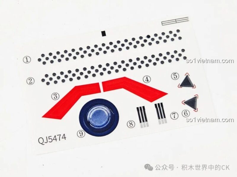 Bộ sticker Tàu Chiến Titanium ZHEGAO QJ5474