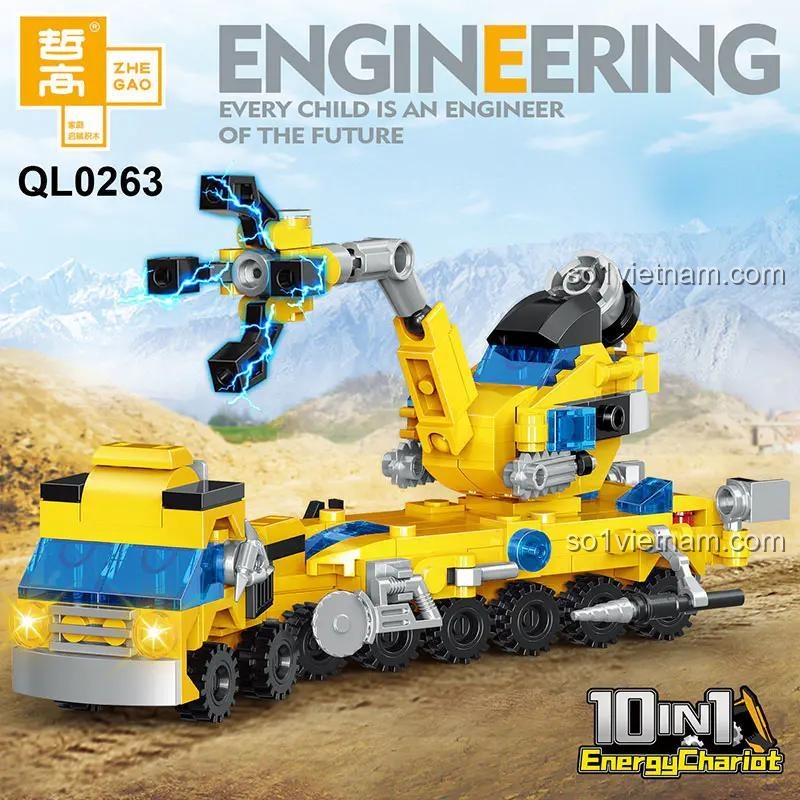 Bộ lắp ghép xe năng lượng kỹ thuật ZHEGAO QL0263