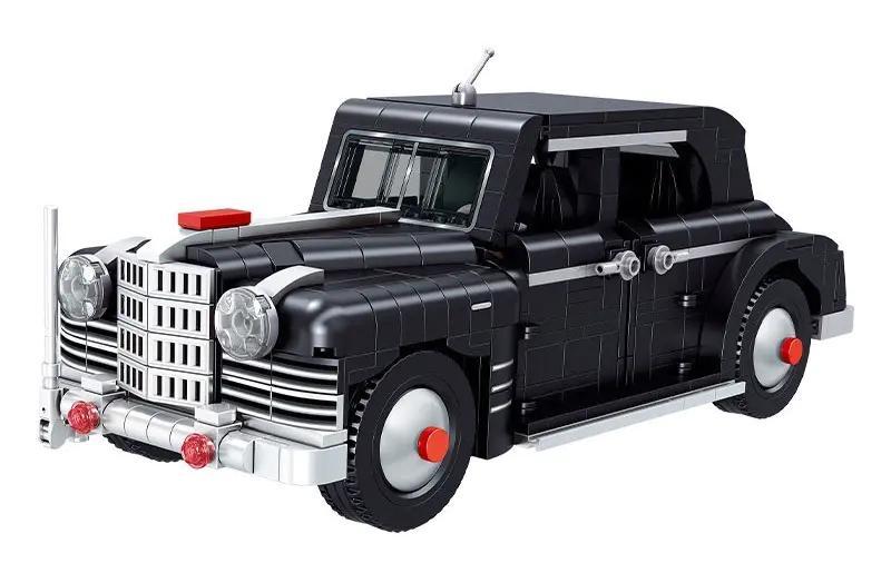 Bộ lắp ghép Xe sedan chống đạn ZIS-115 ZHEGAO QL2628, đồ chơi mô hình xe hơi cổ điển cho bé trai 6 tuổi, giá tốt