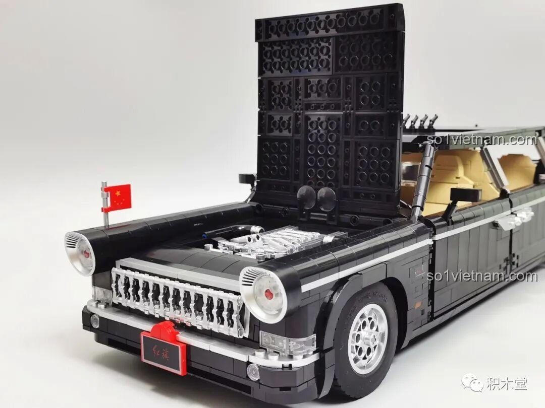 bộ đồ chơi Xe Lễ Tân Hồng Kỳ, bộ lắp ghép Zhi Meng Shu, đồ chơi mô hình T5043, giá tốt cho con trai 14 tuổi
