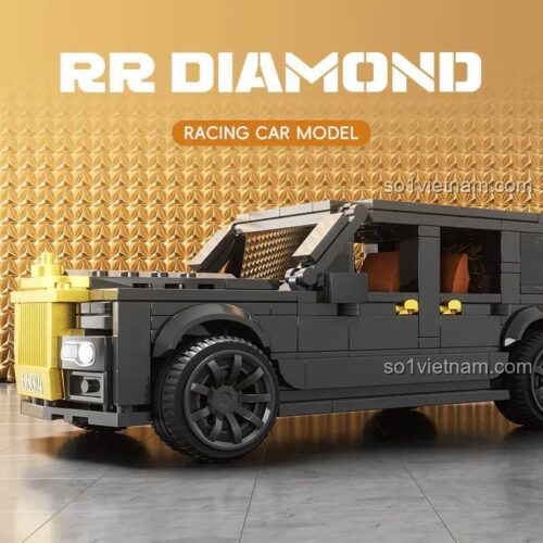 Đồ chơi lắp ráp Zhuanyue Xbert 66014 RR Diamond Racing Car Model, siêu xe Rolls-Royce Phantom cho thanh niên đam mê tốc độ, chất lượng cao.