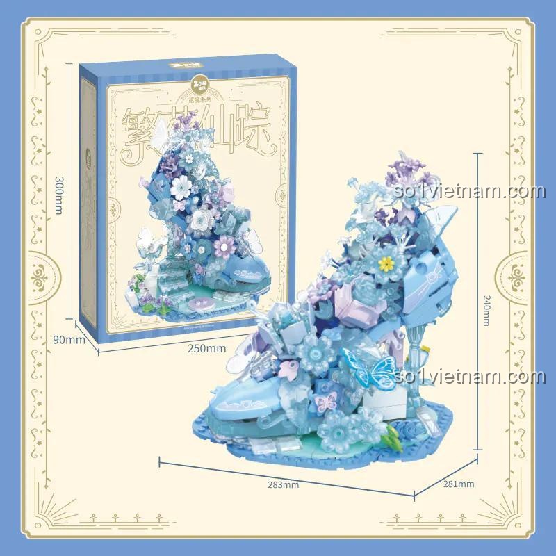 集域Zoin FT102 bộ lắp ghép Giày Hoa Mộng Mơ, Giày cao gót đính hoa, Giày cao gót pha lê, Giày cao gót bướm, Giày cao gót thần tiên, Giày cao gót mộng mơ, Giày cao gót lộng lẫy, Giày cao gót nghệ thuật, Giày cao gót pha lê lấp lánh, Giày cao gót lung linh huyền ảo, 6 tuổi, con gái, giá tốt