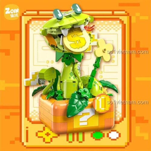 Bộ lắp ghép Rồng Bẫy Tiền Zoin GK303, đồ chơi giáo dục cho bé trai, mô phỏng game cổ điển