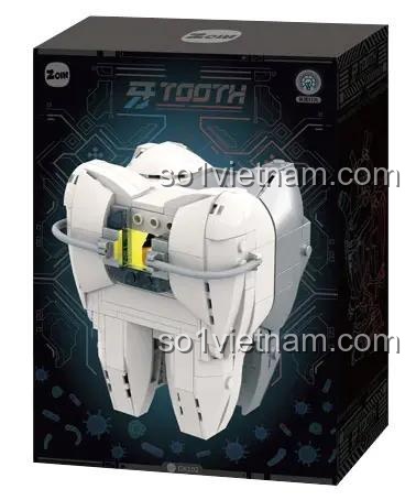 Bên trong mô hình răng Cyberpunk GK103 Zoin, khám phá thế giới bên trong, đồ chơi lắp ghép cho bé 6 tuổi