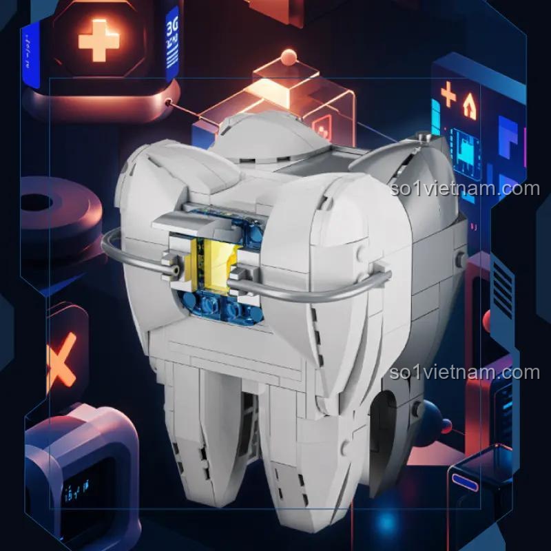 Mô hình răng Cyberpunk GK103 Zoin sáng tạo, đồ chơi lắp ghép cho bé 6 tuổi