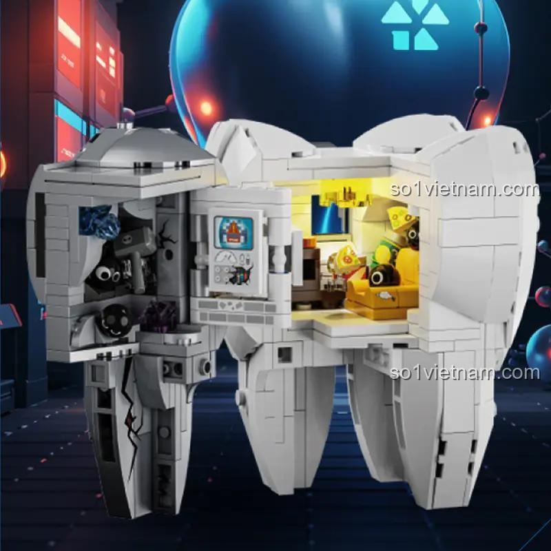 Thiết kế mô hình răng Cyberpunk GK103 Zoin, đồ chơi lắp ghép cho bé 6 tuổi