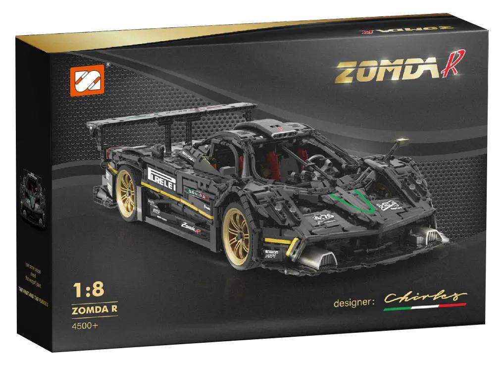 Hộp sản phẩm bộ lắp ghép Pagani Zonda R tỉ lệ 1:8 ZOMDAR X220907
