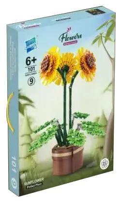 Hộp đồ chơi lắp ghép hoa hướng dương Zuanma 101-9
